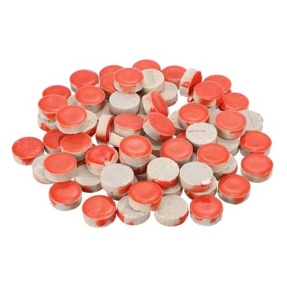 200g Ceramic Mosaic Tiles for Crafts Bulk, Round Red Ceramic Tiles for Mosaic Kits