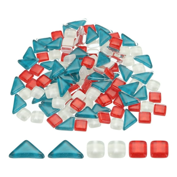 200g Irregular Crystal Glass Mosaic Tiles Tiny Glass Mosaic Tiles Bulk for Craft DIY Art Project Christmas