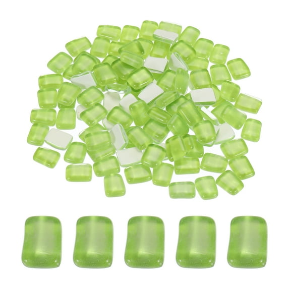 200g Irregular Crystal Glass Mosaic Tiles Tiny Glass Mosaic Tiles Bulk for Craft DIY Art Project Grass