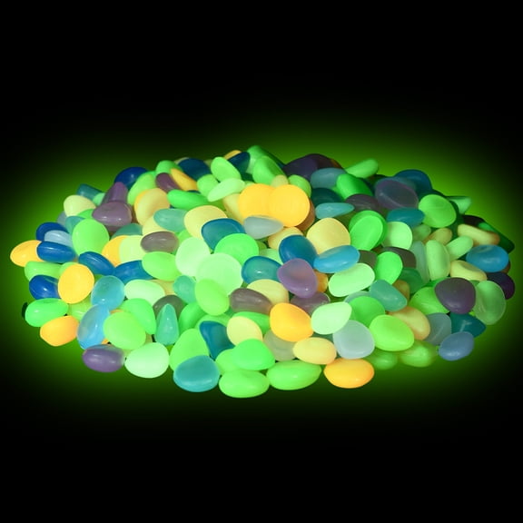 200g Luminous Acrylic Beads No Hole/Undrilled Mixed Color 11.5~16x12.5~13x6.5~7mm DIY