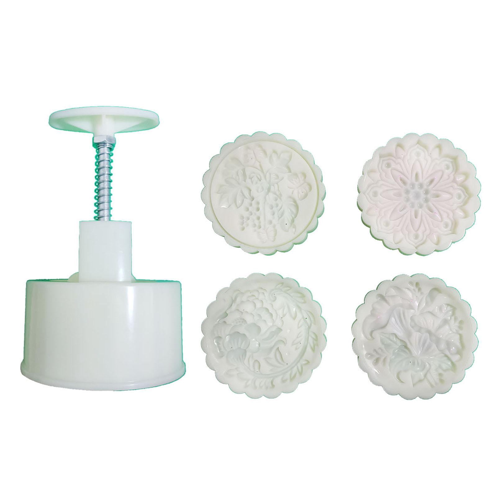 Mooncake Stamp Pattern 200g Mooncake Mold Hand Press Mooncake Stamps Plastic Pastry Gadgets ...