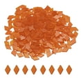 thumbnail image 1 of 200g Mosaic Tiles Rhombus Shape Glass Mosaic Tiles for Art Crafts DIY Projects Transparent Deep Yellow, 1 of 5