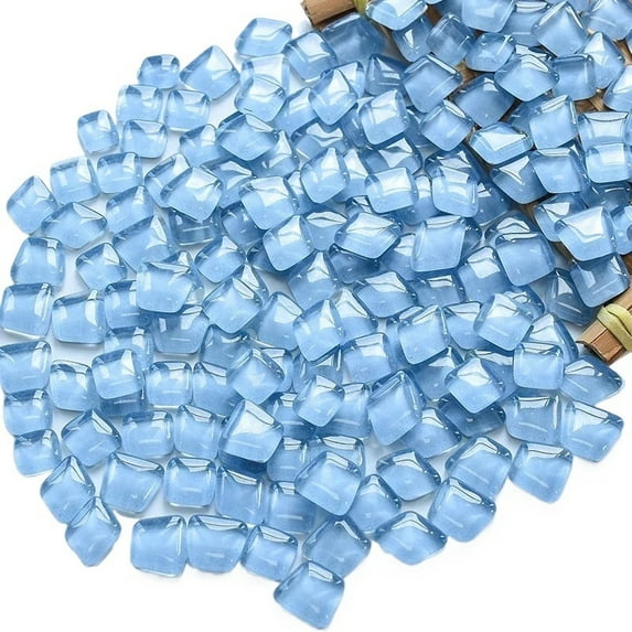 200g Mosaic Triangle Square Glass Mosaic Tiles Shape DIY Handmade Creative Decoration Accessories Home Decoration