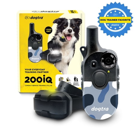 Dogtra 200iQ Remote Training E Collar - 100 Levels, 1/2 Mile Range, Waterproof - Abstract Blue