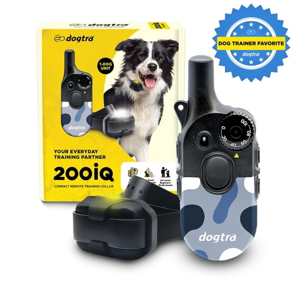 Dogtra 200iQ Remote Training E Collar - 100 Levels, 1/2 Mile Range, Waterproof - Abstract Blue