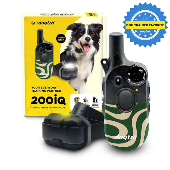 Dogtra 200iQ Remote Training E Collar - 100 Levels, 1/2 Mile Range, Waterproof - Cafe Swirl