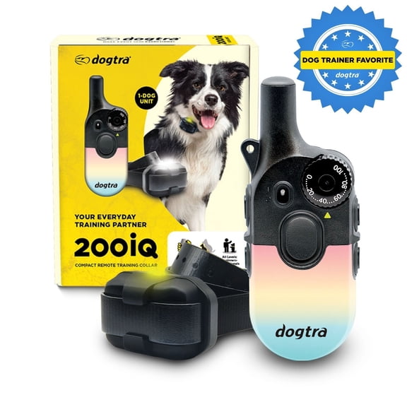 Dogtra 200iQ Remote Training E Collar - 100 Levels, 1/2 Mile Range, Waterproof - Sunset