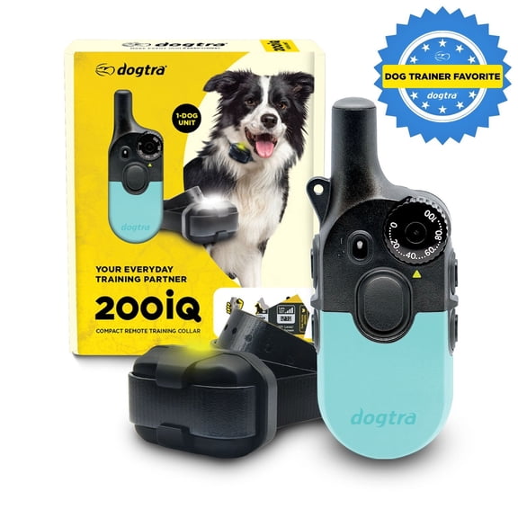 Dogtra 200iQ Remote Training E Collar - 100 Levels, 1/2 Mile Range, Waterproof - Teal