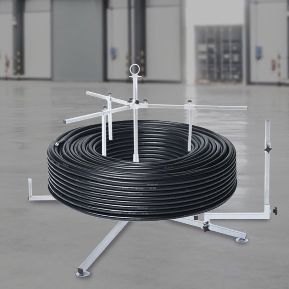 200kg Silver Gray Underfloor Heating Pipe Winder Distributor with Storage Bag