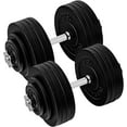 thumbnail image 1 of Yes4All Adjustable Dumbbell Set, Cast Iron, 100 lbs Pair, Home Gym Equipment, 200 lbs Total, 1 of 5