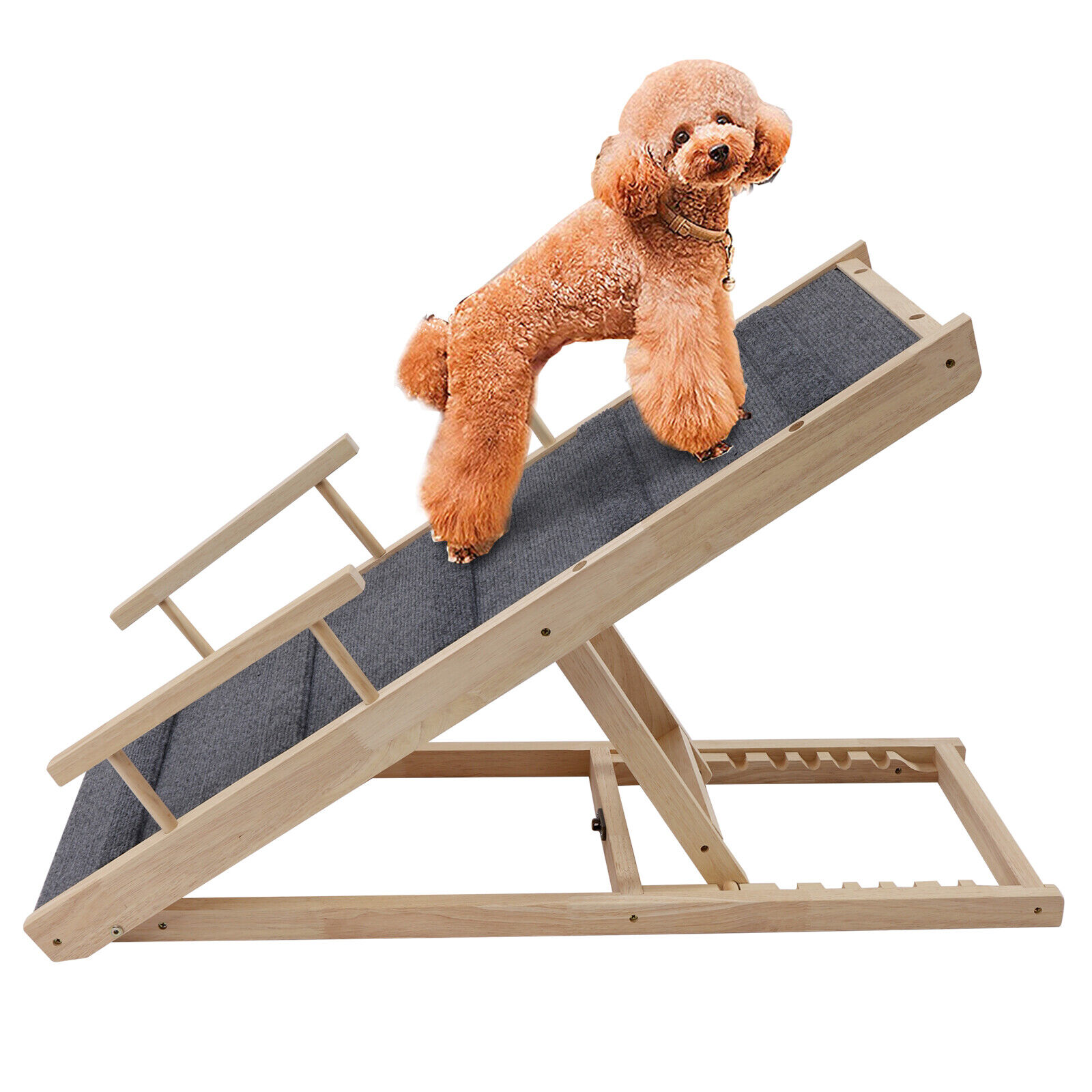 200lbs Portable NonSlip Dog Ramp Pet Ramps Dog Stairs Cat Ramp with