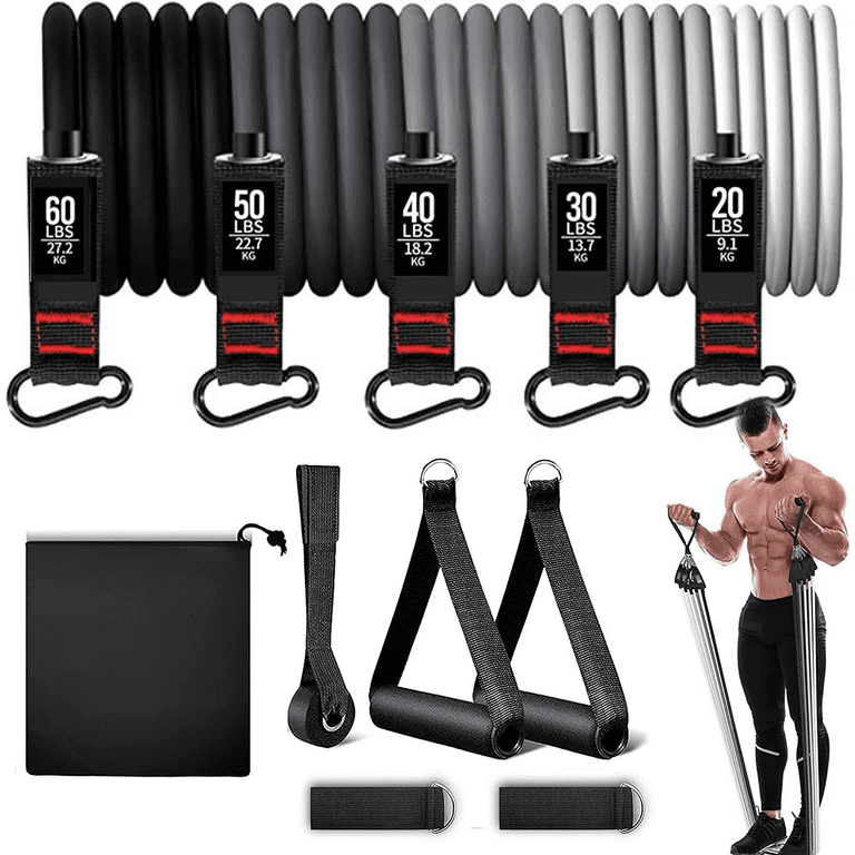 200lbs Resistance Bands Set Exercise Bands Workout Bands Fitness Bands Resistance Bands with Handles for Men Weights for Women at Home Strength