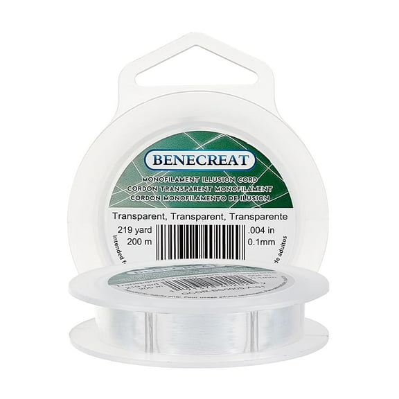 200m (0.1mm) Nylon Beading Thread Strong Invisible Jewelry Making Wire for Bracelets Necklaces Fishing Hanging Decor Soft Flexible Craft String