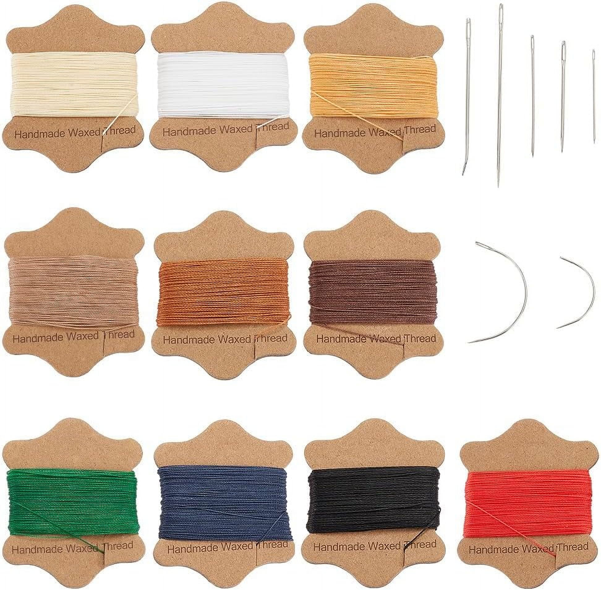 200m 10 Colors Waxed Nylon Thread 0.5mm Round Waxed Nylon Cord Leather