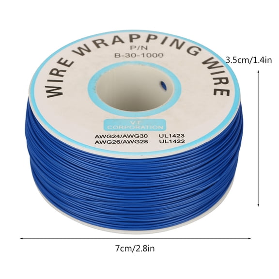 200m Tinned Copper Wrapping Wire, 30AWG, Insulated, 80℃ Temp, Laptop, Motherboard, LCD Use