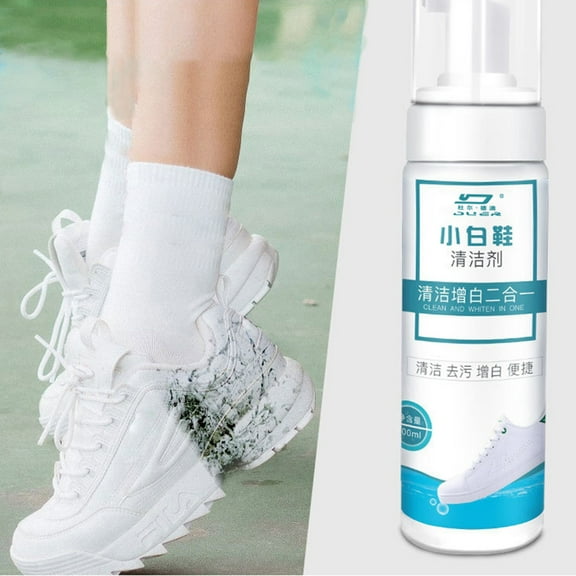 200ml*3 Shoes Foam Cleaning Agent,White Shoes Foam Cleaner No-Clean Shoe Bubble Stain Remover Brush Shoe White Shoe Cleaner