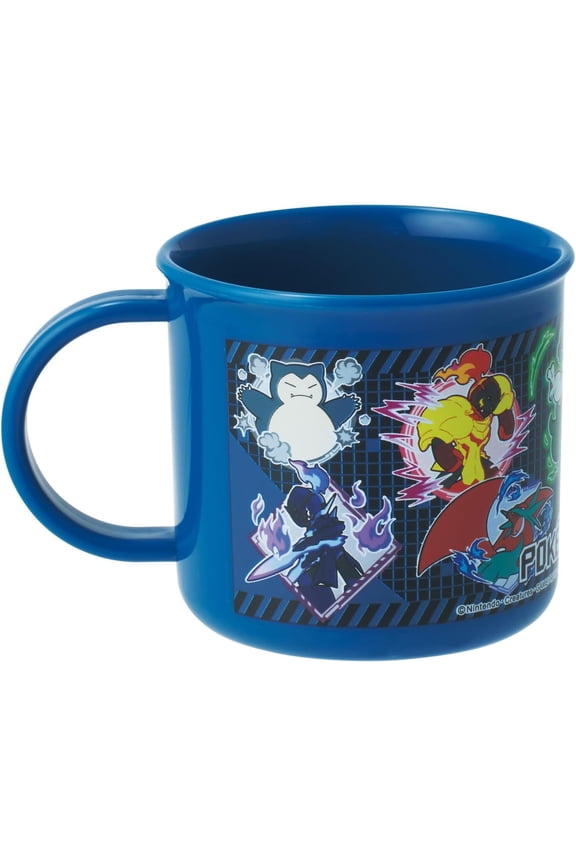 200ml Blue Pokemon Cup from Japan with Handle and Characters that Kids will Love