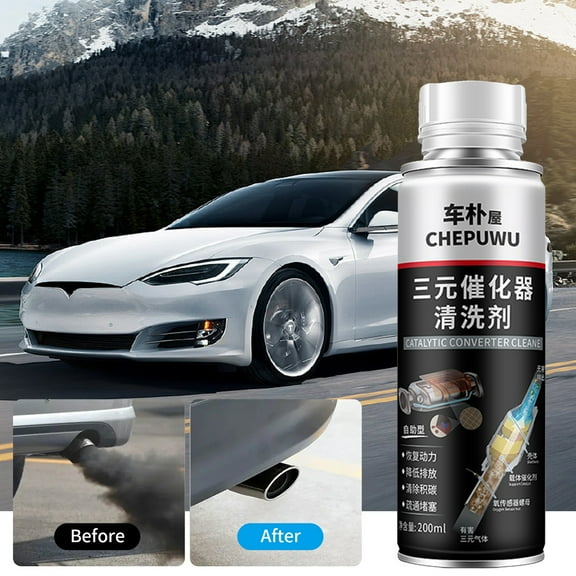 200ml Catalytic Converter Cleaner – Fast-Acting Solution for Carbon Build-Up Removal and Fuel Efficiency – Enhances Engine Performance and Reduces Emissions 1pc