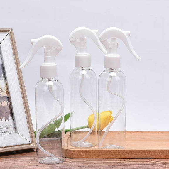 200ml Empty Spray Bottle Transparent Plastic Liquid Dispenser Shampoo Bottle