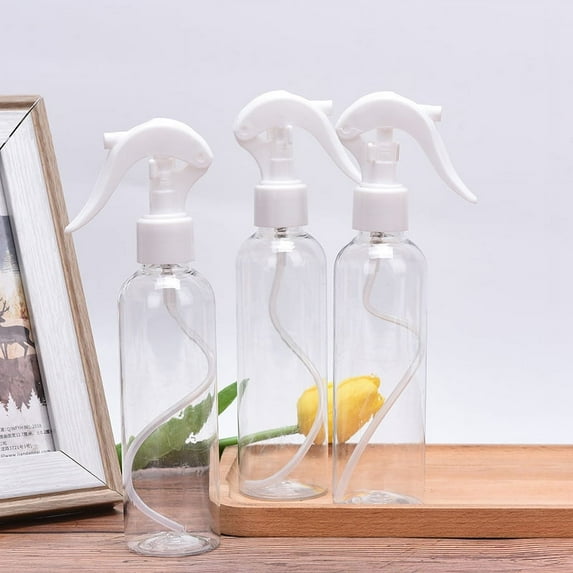200ml Empty Spray Bottle Transparent Plastic Liquid Dispenser Shampoo Bottle