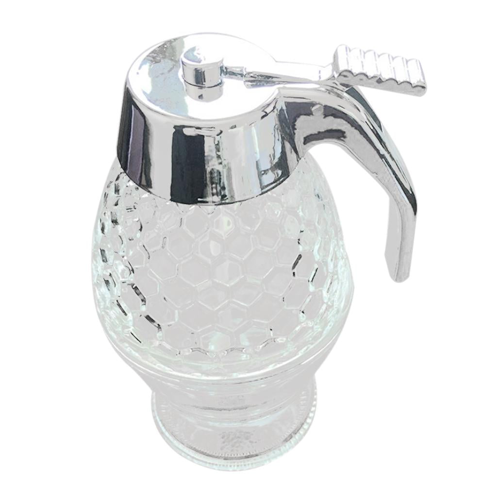 200ml Hy Jar and Dipper, Syrup Dispenser, Kids Friendly Hy Jar, Hy Dispenser with Counter Top Storage Stand and Stopper