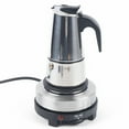 thumbnail image 1 of 200ml Moka Pot Stainless Steel&Electric Stove 4 Cups Espresso Maker, 1 of 10