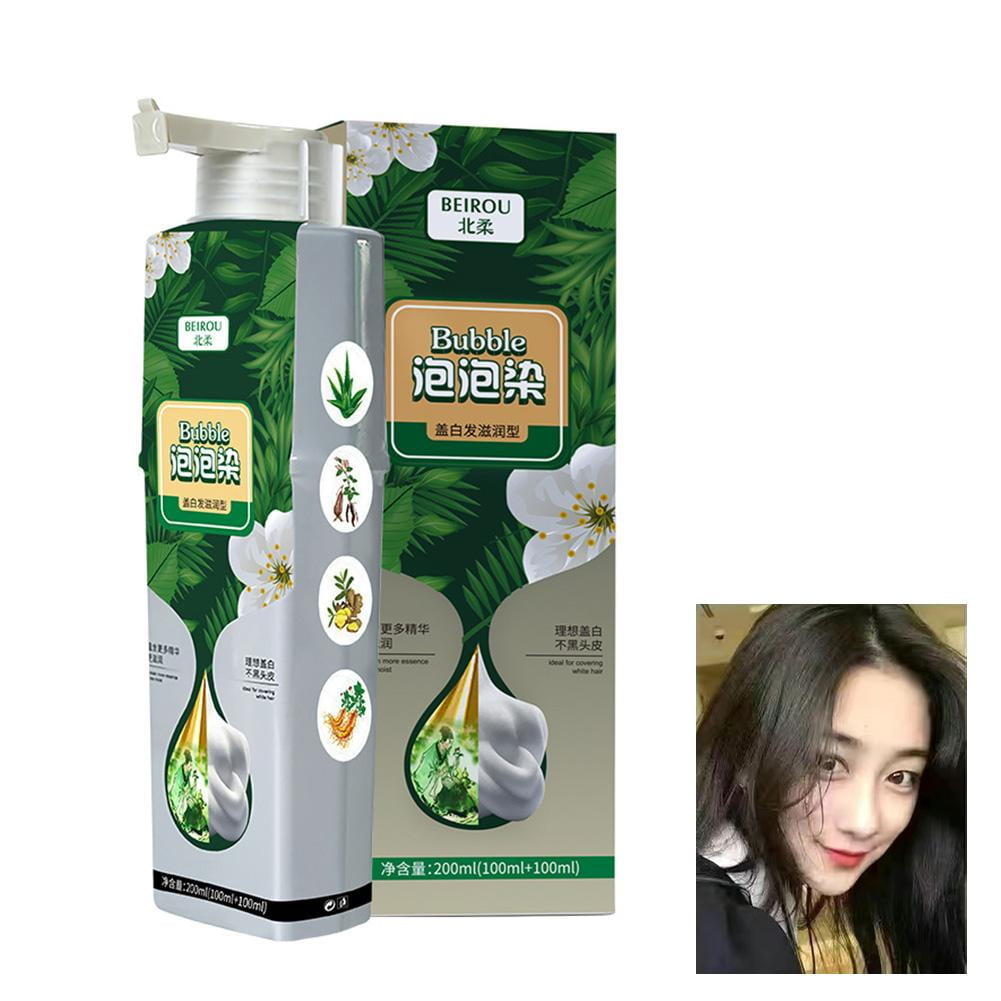 200ml Pure Plant Extract For Grey Hair Color Bubble Bubble Dye Hair Dye