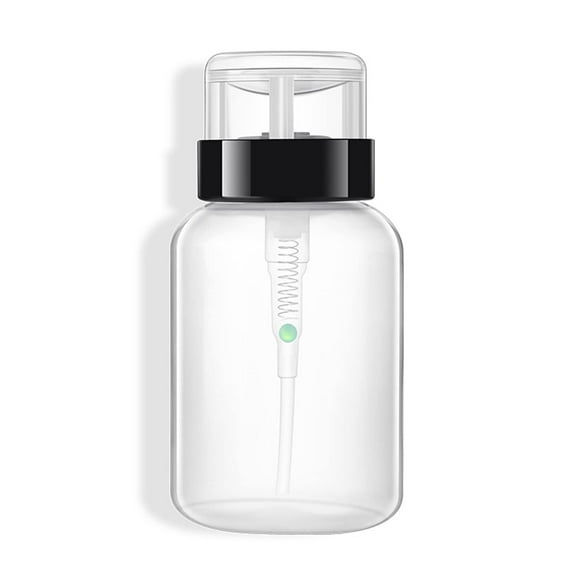 200ml Push Down Dispenser Nail Polish Remover Empty Bottle Dispensers Nail Polish Remover Bottle Holder(5 pcs)