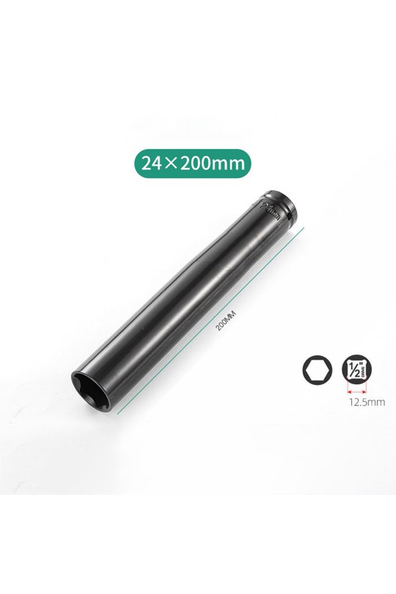 200mm 1/2 Drive Socket Impact Wrench Driver Hex Head Adapter Spanner Converter