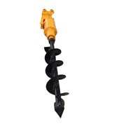200mm Hydraulic Earth Auger for 2 3.5 Ton TERROR X2 PRO Mini Excavators | Heavy-Duty Post Hole Digger Attachment
