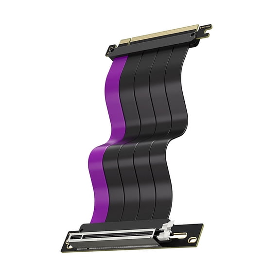 200mm PCIe4.0x16 Risers Cable with Stainless Steel Slot for Secure Graphics Card Mounting PCIExpress4.0 Adapter