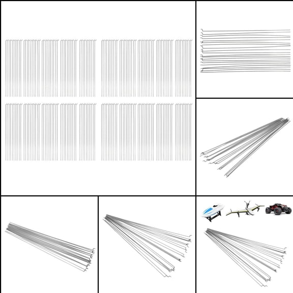 200mm Steel Z Pushrods, High Hardness, Rust,Resistant RC Airplane  Model Parts