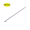 thumbnail image 1 of 200mm x 2.5mm Purple Cable Zip Ties Self-Locking Nylon Tie Wraps 200 Pack, 1 of 5