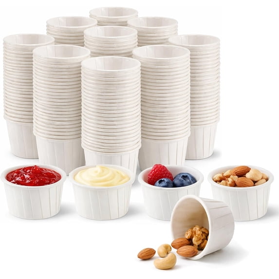 200pack Paper Souffle Cups, 2 oz Disposable Containers - Walmart.com