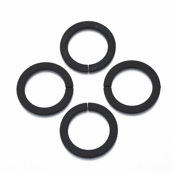 200pc Spray Painted CCB Plastic Linking Rings Quick Link Connectors For Jewelry Link Chains Making Round Ring Black 45x3mm Inner Diameter: 32mm