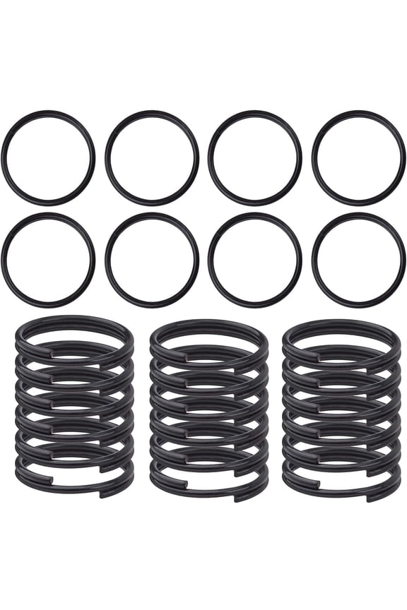 200pcs 10 mm Split Rings Alloy Double Loop Jump Rings Keychain Ring Connectors for DIY Arts Crafts Organization Home Car Office Keys Attachment, Black