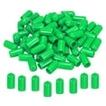 thumbnail image 1 of Uxcell 200Pcs 2mm Rubber End Caps Cover Vinyl Screw Thread Protector Round Wire Shelf Caps Green, Green 10mm 200, 1 of 5