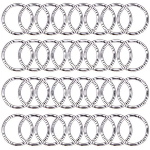 200pcs 18mm Silver Aluminum Jump Rings Open Jump Rings Connectors for Choker Necklaces Bracelet Chain Maille Jewelry Making