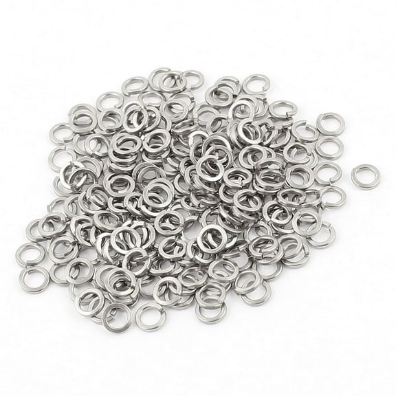 200pcs 304 Stainless Steel M3 Split Lock Spring Washers Pad Gasket