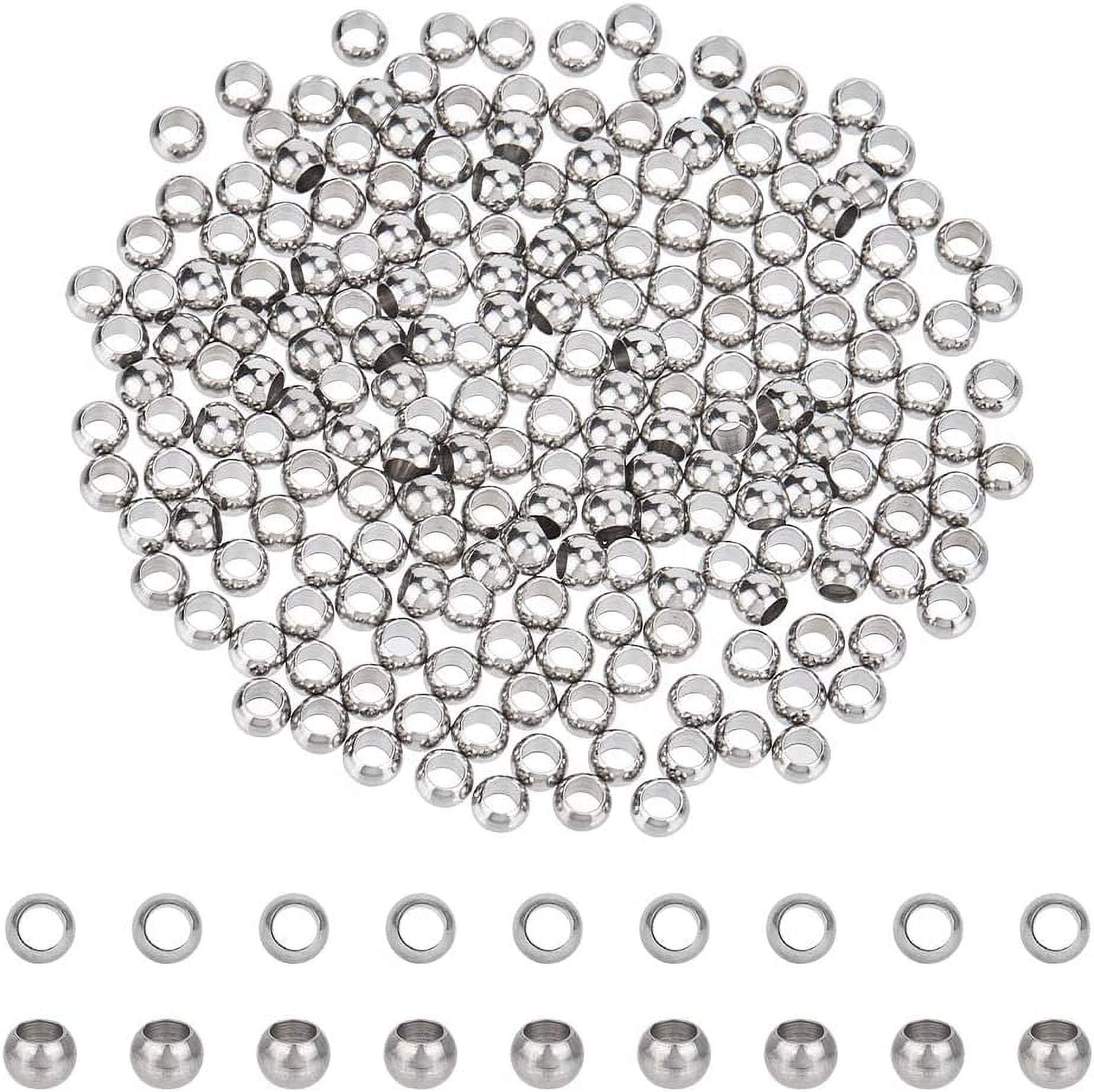 Shop UNICRAFTALE 200pcs 6mm Ring Pattern Spacer Beads Stainless Steel Loose  Beads Metal Large Hole Spacer Beads Smooth Surface Beads Finding for DIY  Bracelet Necklace Jewelry Making for Jewelry Making - PandaHall