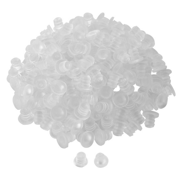 200pcs 5mm Soft Clear Stem Bumpers, Patio Outdoor Furniture Glass Table Top