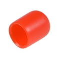 thumbnail image 1 of Uxcell Rubber End Caps Vinyl Round End Cap Cover Screw Thread Protectors for Screw 200Pcs Red 9mm, 1 of 4