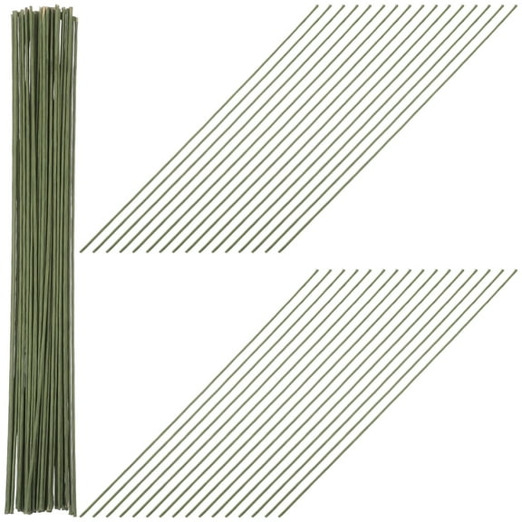 200pcs Artificial Flower Stems with Paper and Iron Wire for Floral Arrangements and Crafting Tools