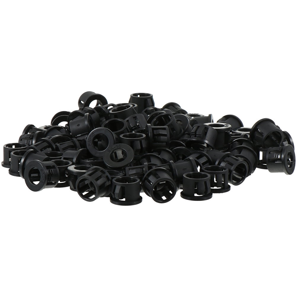 Qiysamall 200pcs Cable Snap Bushing Grommet Cable Bushing Grommet Nylon Cable Wiring Rings