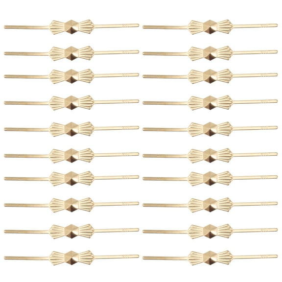 200pcs Chandelier Bowtie Pins Lamp Bow Tie Connectors Replacement Pins for Chandelier Repair