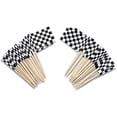 thumbnail image 1 of 200pcs Checkered Cupcake Toppers, 1 of 3