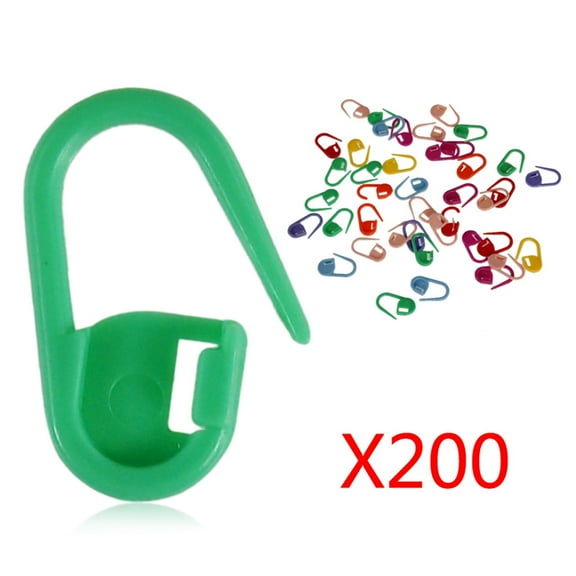 200pcs Colorful Knitting Stitch Counter Knitting Weave Crochet Locking Stitch Markers Stitch Needle Clip