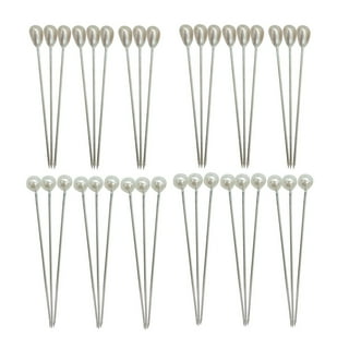 400 PCS Bouquet Pins Flower Pins Straight Pins Clear Sewing Pins Crystal  Diamond Head Pins for Craft Wedding Jewelry Decoration (2.1''/1.5'') Style  C 400