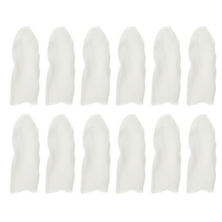 Homemaxs 200pcs Nonslip Finger Protection Sleeves Anti-Cutting Finger Covers Cotton Finger Cots Finger Protectors, White
