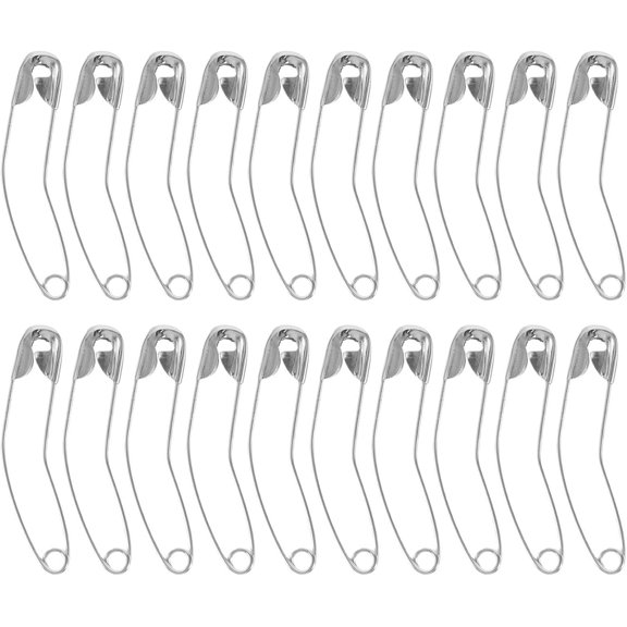200pcs Curved Safety Pins 2.1 Inch Iron Quilting Pins for Sewing and Patchwork Binding and Fasten Multiple Layers of Fabric for Cushions and Quilt Edges